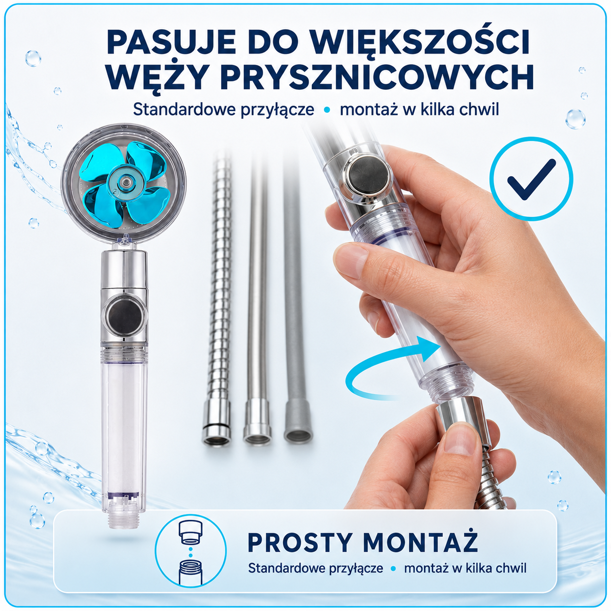 Puresa - Filtrowana Głowica Prysznicowa