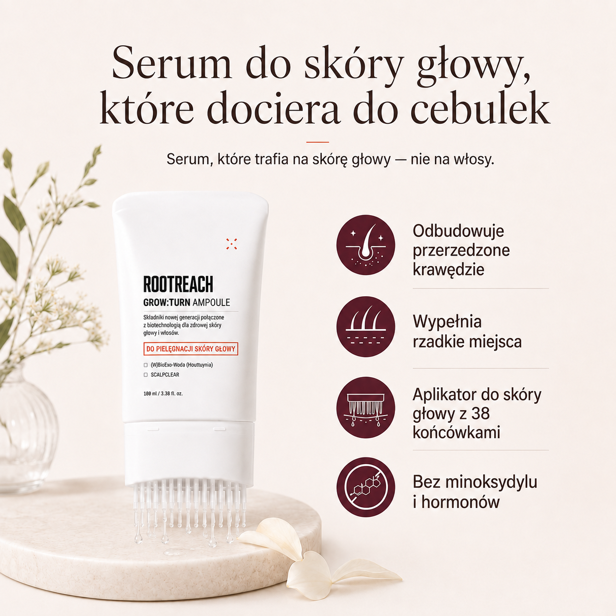 ROOTREACH - Serum do skóry głowy z aplikatorem